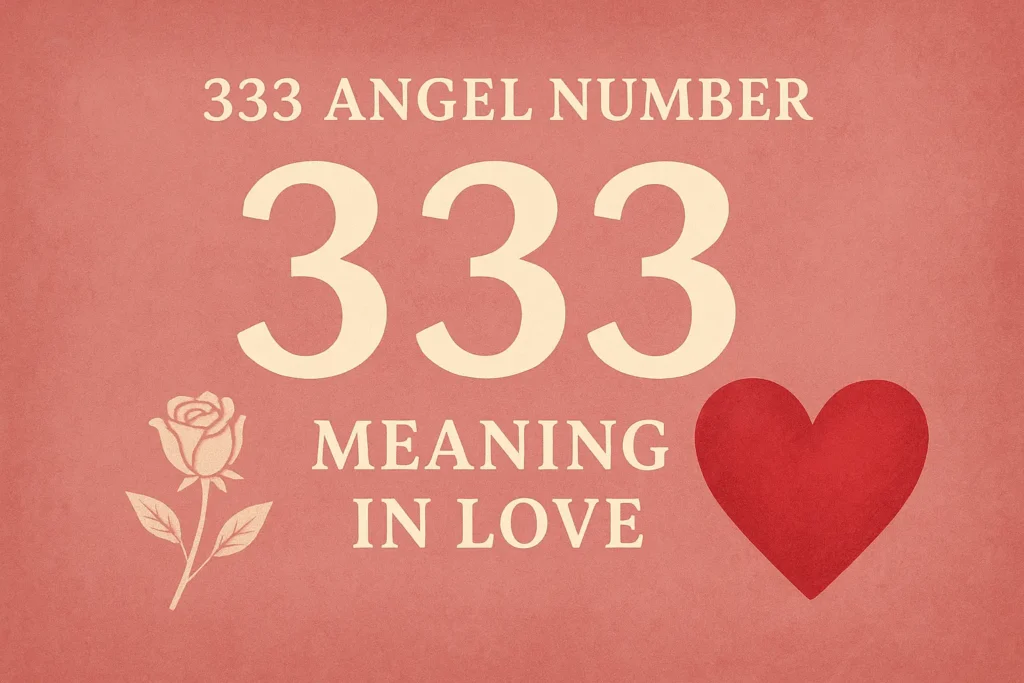 333 Angel Number Meaning in Love