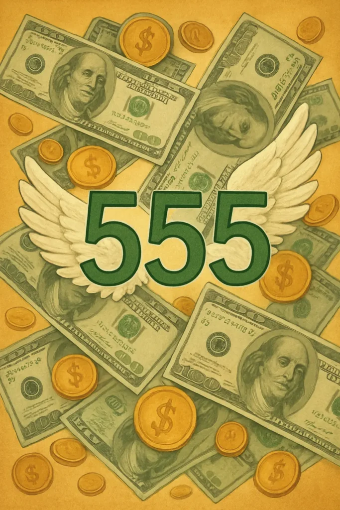 555 Angel Number in Money Financial Abundance & Stability
