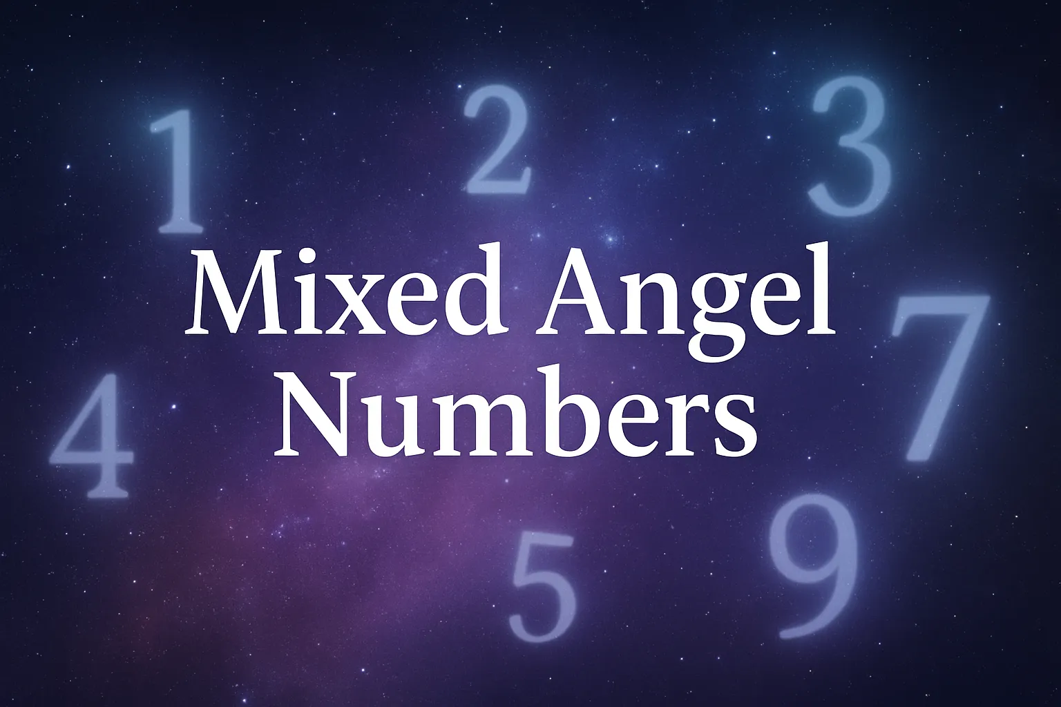 Mixed Angel Numbers