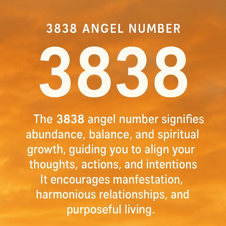 3838 Angel Number Meaning Love, Career & Spiritual Guide