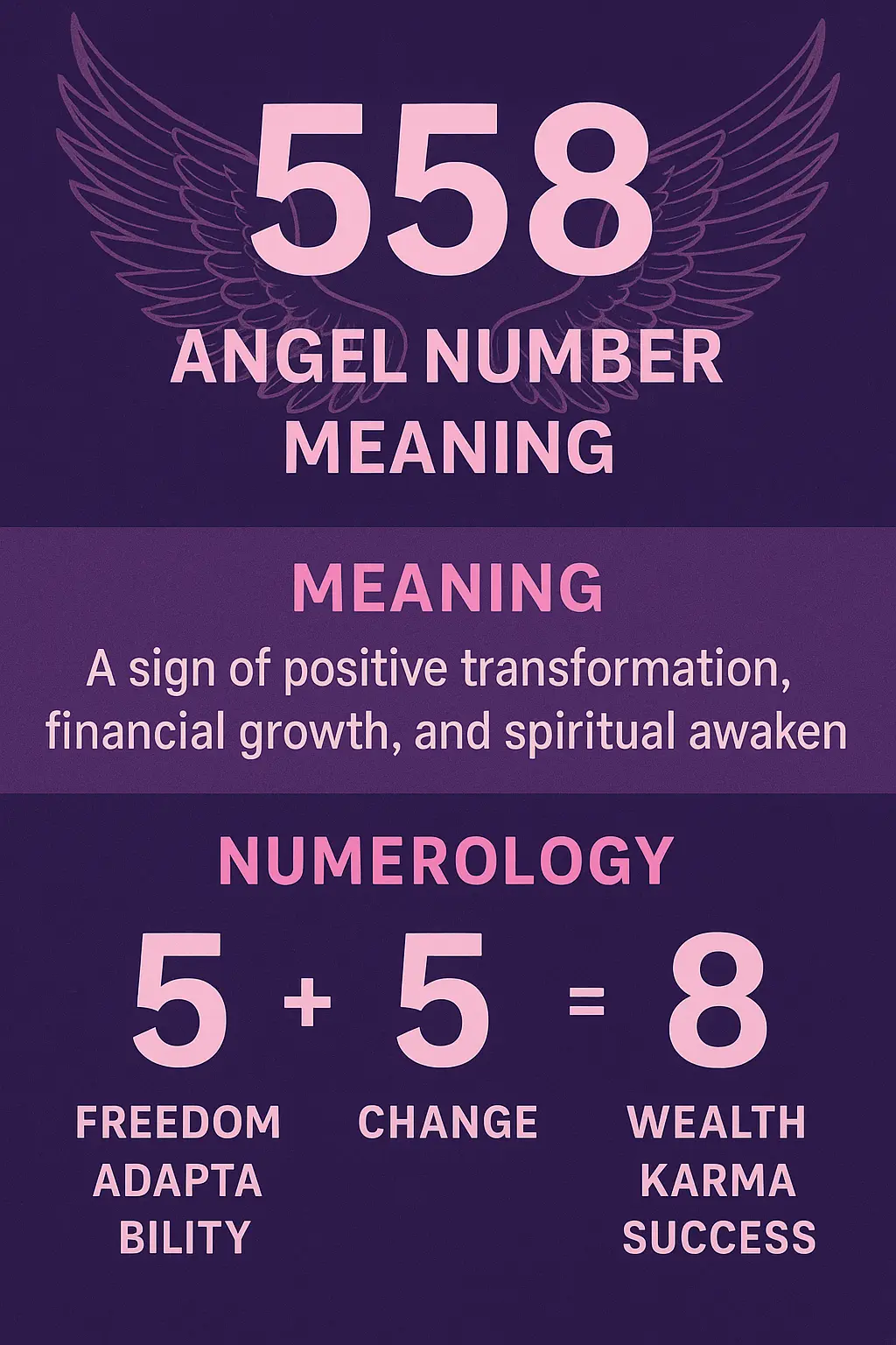 558 Angel Number Meaning Unlock Your Abundance